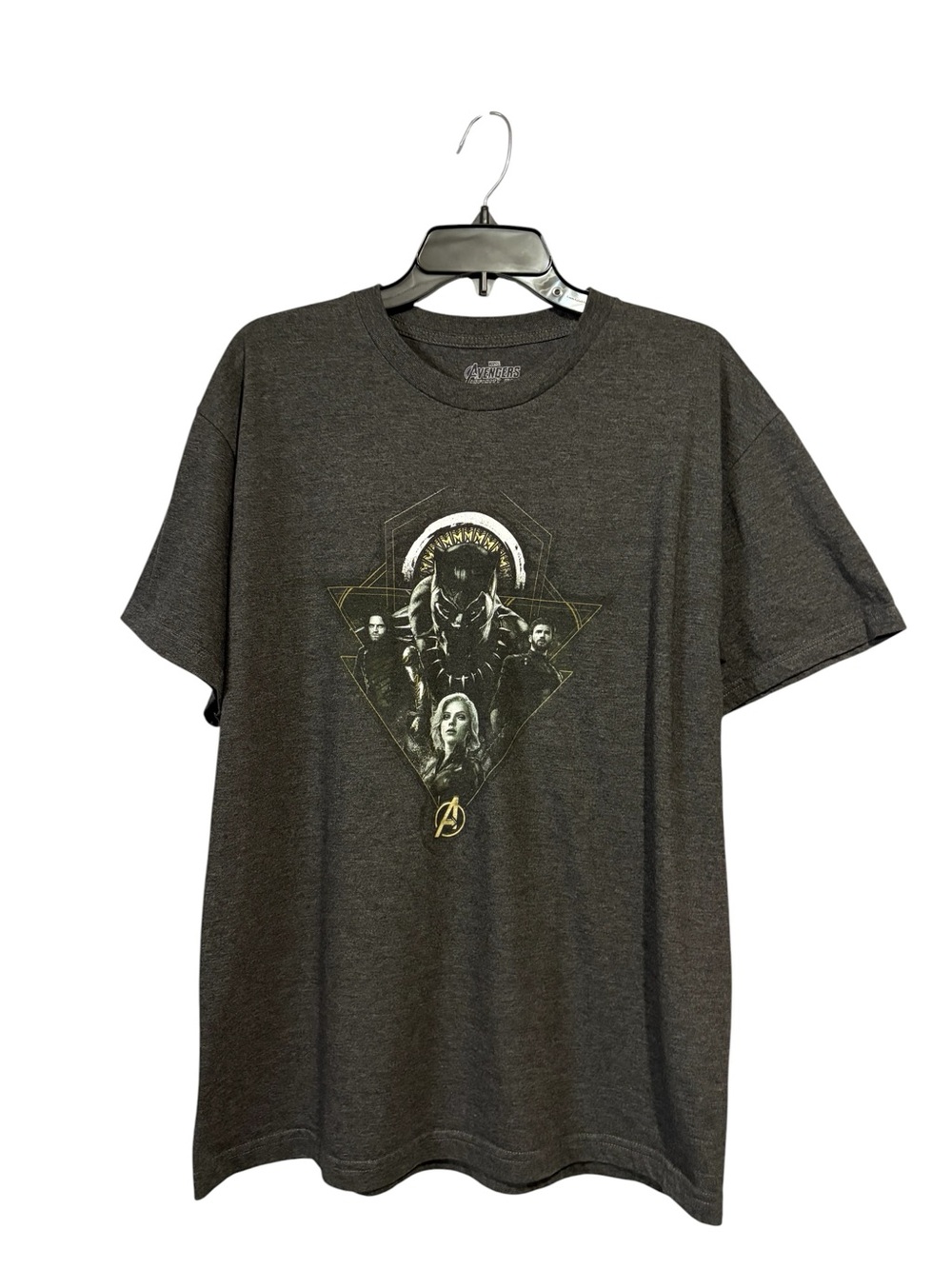 Marvel Avengers Infinity War Black Panther Graphic T-Shirt Men’s Large Charcoal